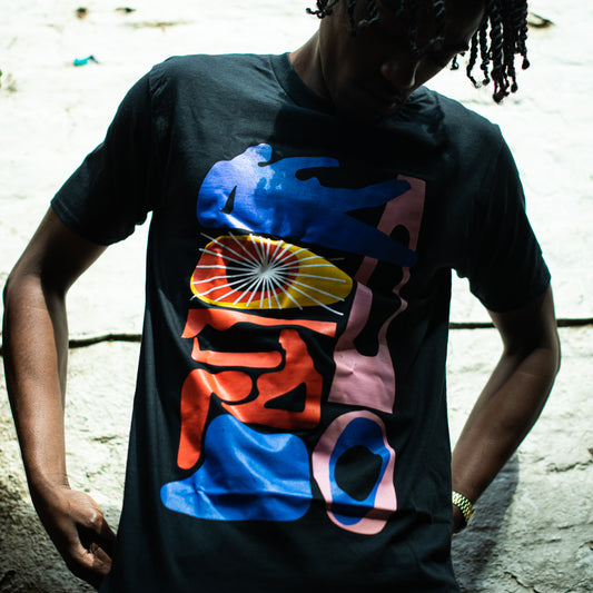 Robohands - Shapes (Black T-Shirt)