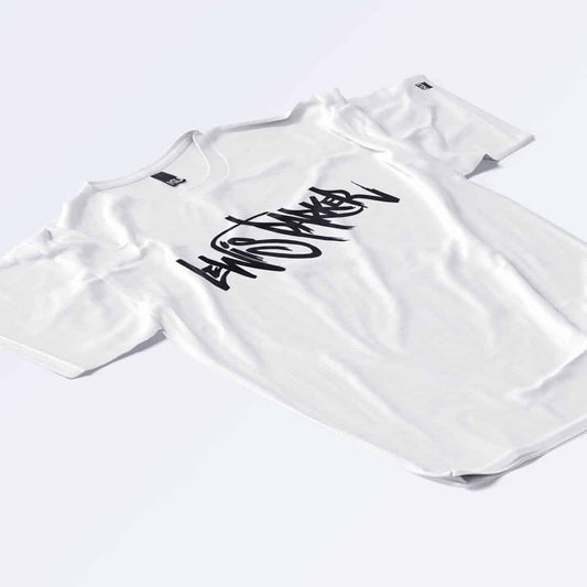 Lewis Parker - Tag Logo (White T-Shirt)