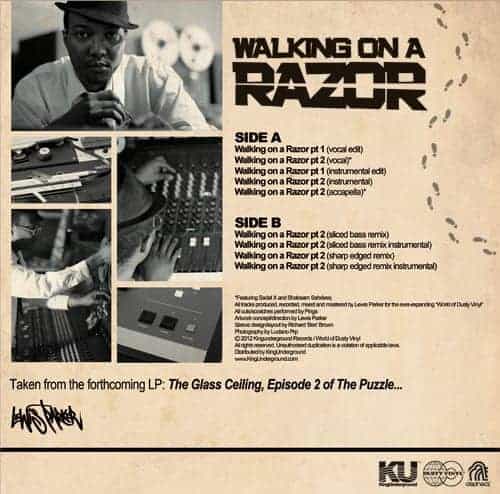 Lewis Parker - Walking on a Razor (12")
