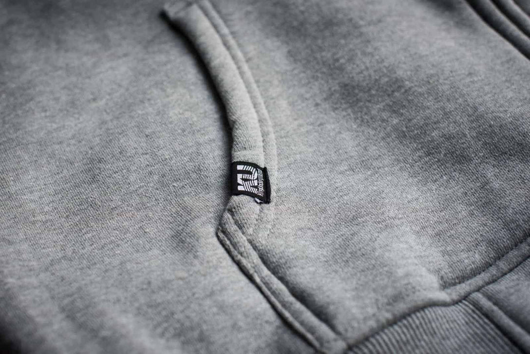 KU - Zip Up (Heather Grey Hoodie)