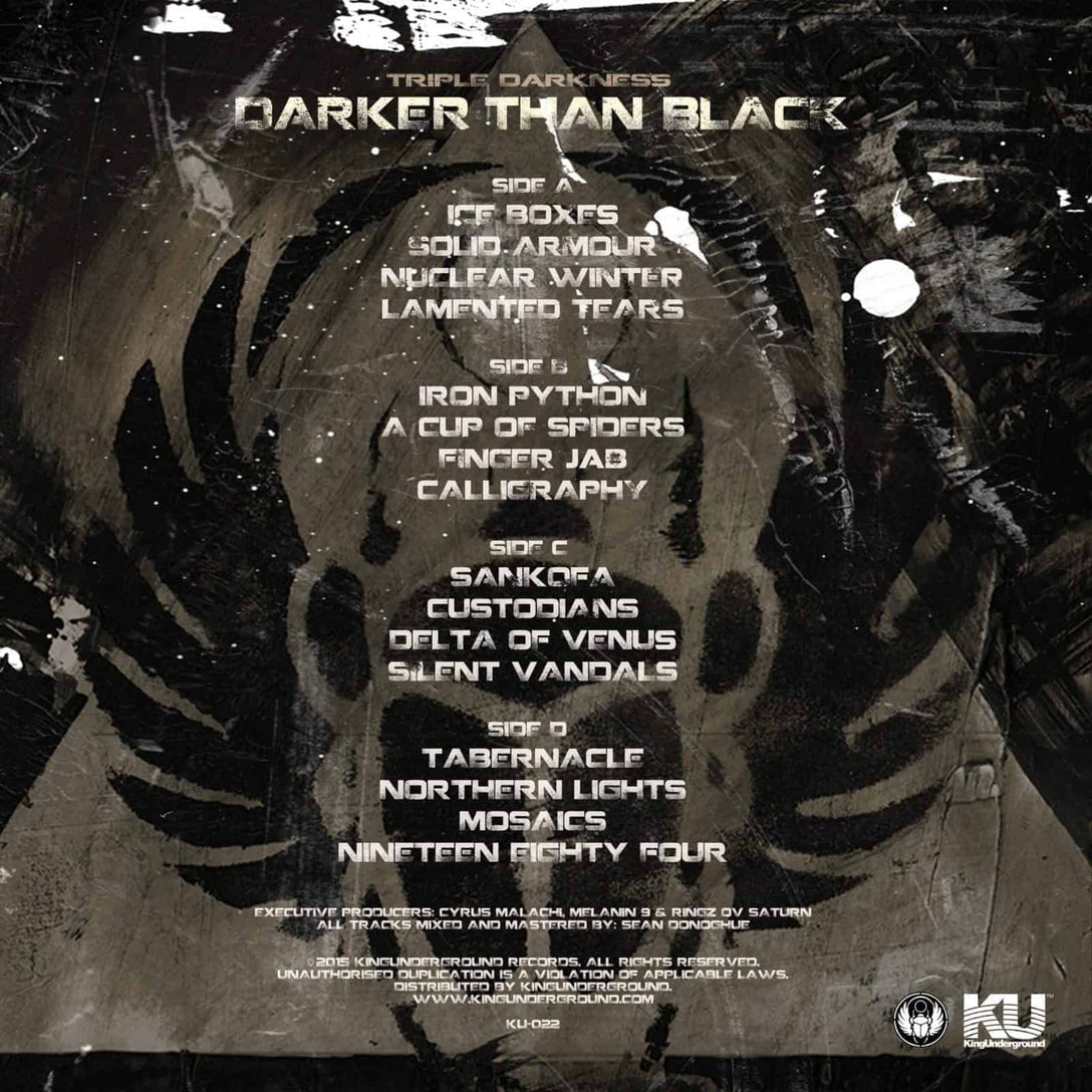Triple Darkness 'Darker Than Black' 2LP+7"