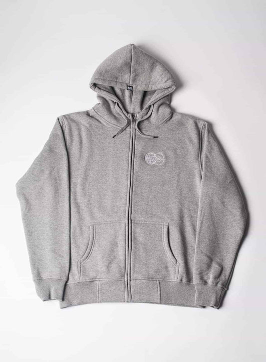 The World Of Dusty Vinyl 'Zip Hoodie' (Heather Grey)