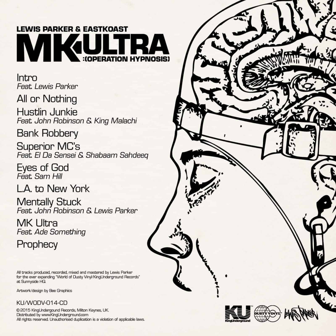 Lewis Parker & Eastkoast 'MK Ultra (Operation Hypnosis)' CD